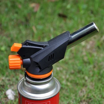 

New Gas Torch Flamethrower Automatic Multifunctional Piezo Lgnition Spray Gun Camping Welding BBQ Travel Flame Gun 1pc
