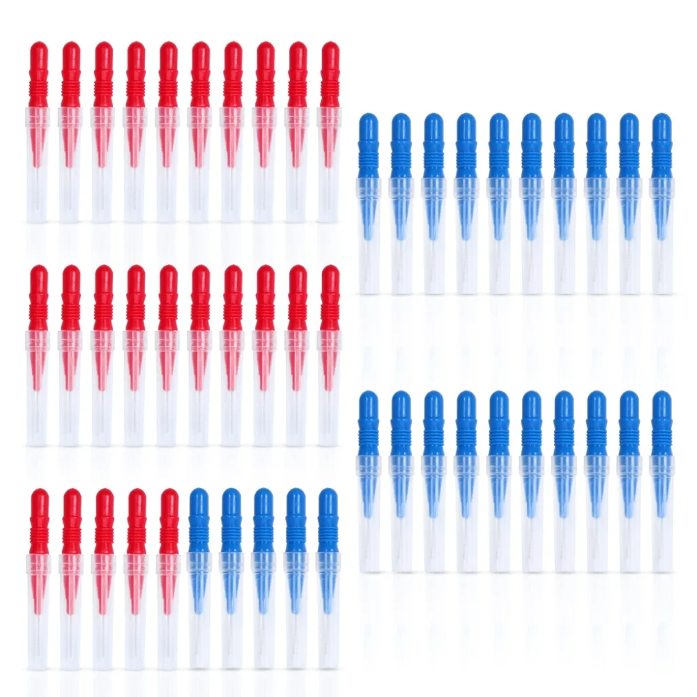 2.5mm 3.0mm Interdental Brush Cleaners 50 Pcs Toothpick Flossing Head Oral Dental Care Teeth Brush Kit (2)