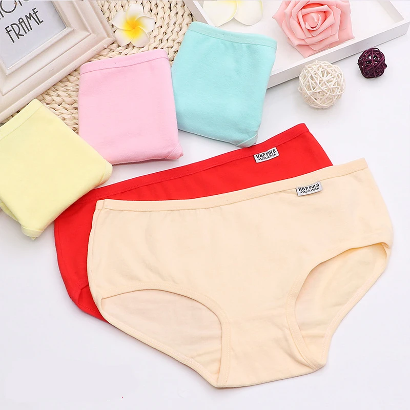 Classic Autumn And Winter Women's knickers candy color breathable cotton underwear women's