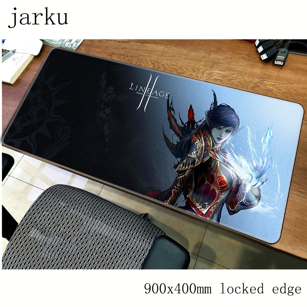 Lineage 2 pad мышь computador gamer mause 900x400X2MM padmouse большой красочный Коврик Для Мыши