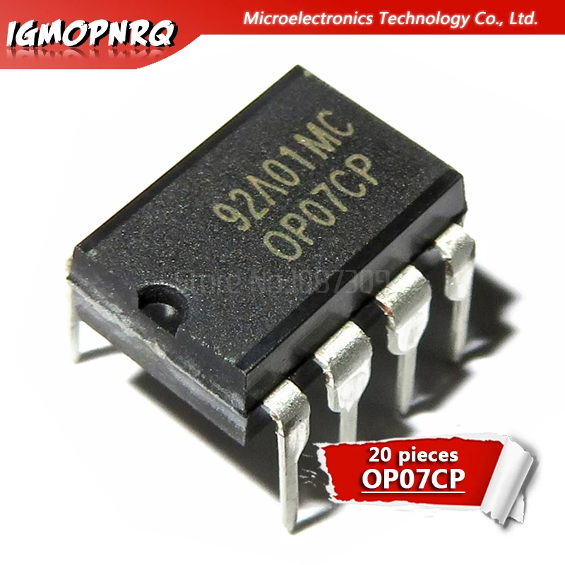 

20pcs free shipping OP07CP OP07 OP07C DIP-8 Operational Amplifiers - Op Amps Low Offset Voltage new original