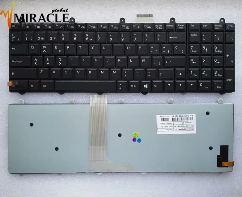 Backlit SP Spanish laptop keyboard for MSI GE60 GE70 GT60 GT70 GX60