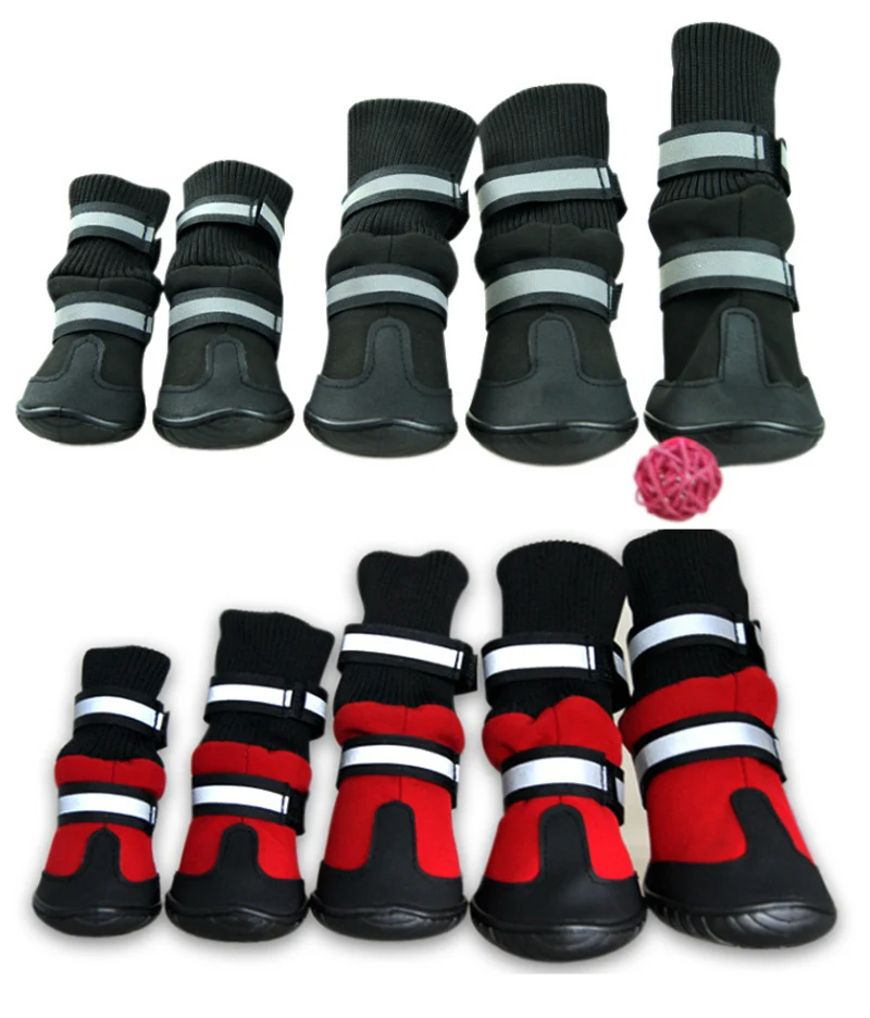 Pet Snow Boots Protective Shoes All Weather Small Large Dog Booties