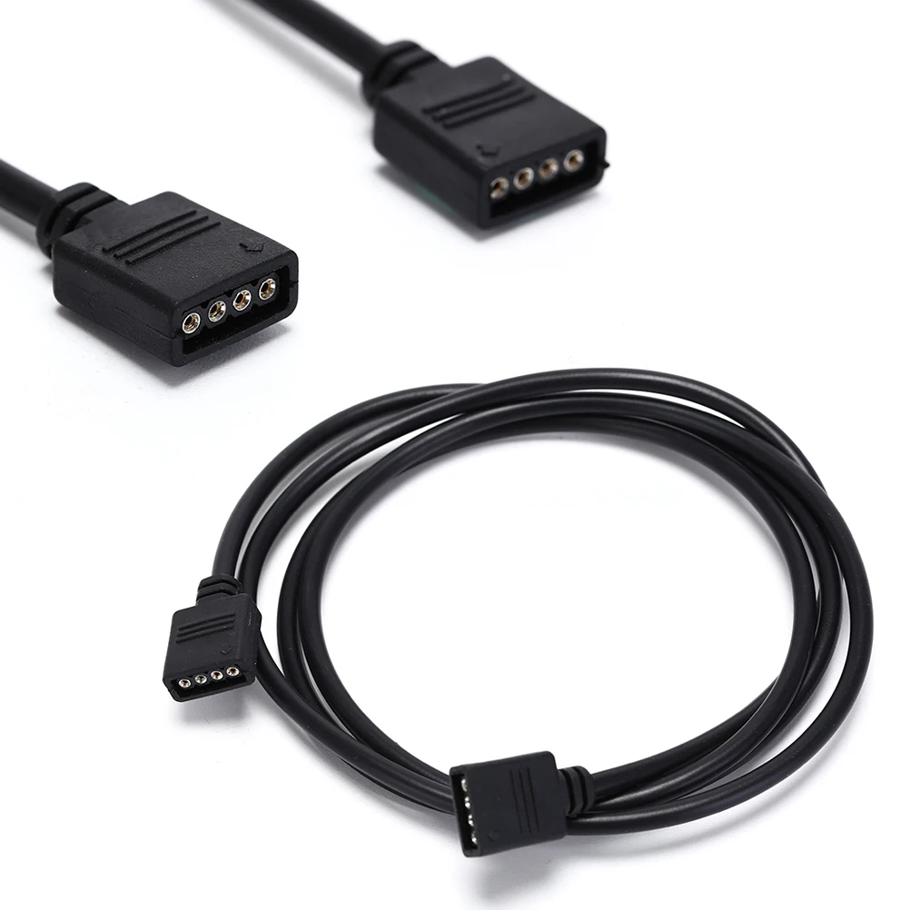 Connector Extension Cable Cord Wire+ 4pin Connectors 1M For SMD 5050 3528 RGB LED Strip Light 4 PIN RGB Led