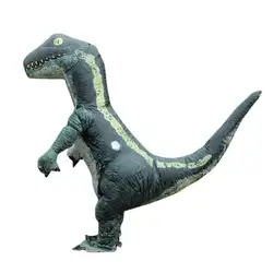 Зеленый динозавр надувной костюм тема вечерние Косплэй Другое одежда реквизит костюм