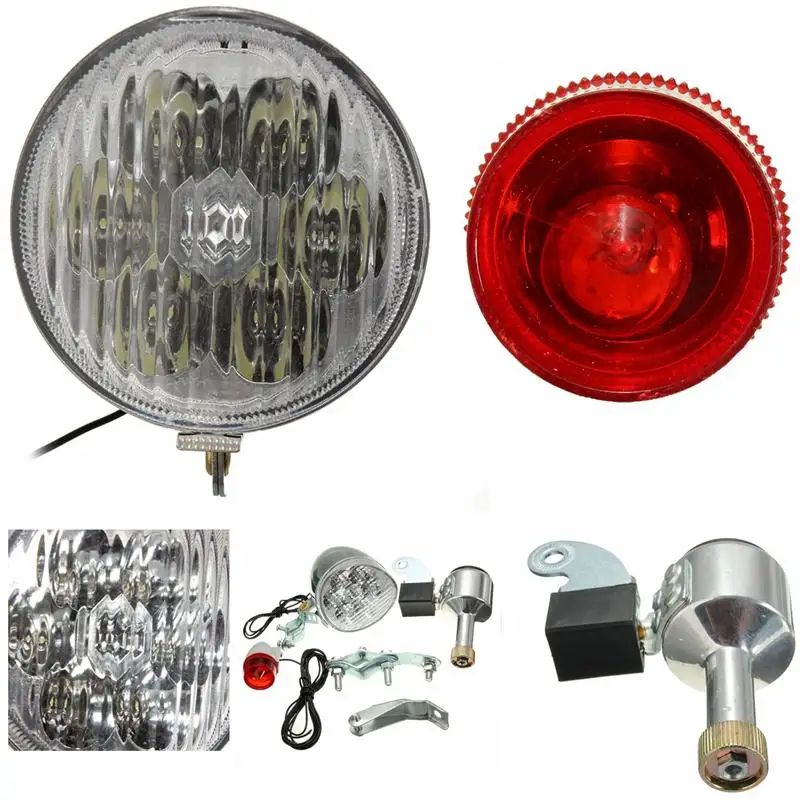 Clearance Universal Friction Generator Motorized Bicycle Bike LED Headlight Rear Tail Light 6V 3W Power Outdoor Night Cycling Accessories 2 Clearance Universal Friction Generator Motorized Bicycle Bike LED Headlight Rear Tail Light 6V 3W Power Outdoor Night Cycling Accessories 2