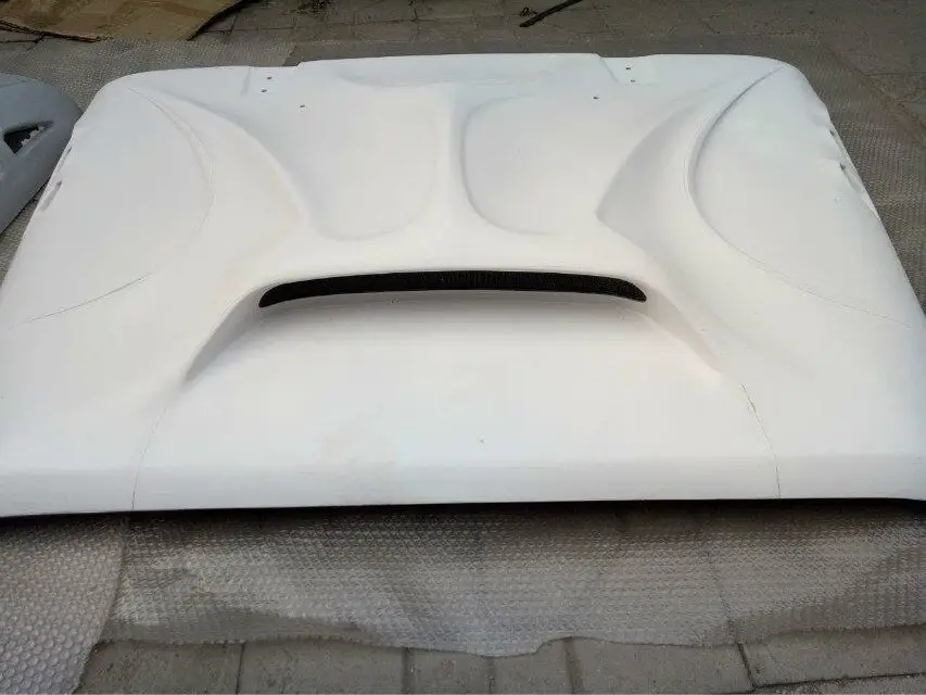 

J188 Angry hood for jeep JK wrangler 2007--2017 white steel auto products Lantsun