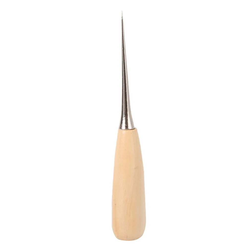 

Awl Positioning Drill Tools Wooden Handle Stitching Diy Leather Craft Tools For Leather Hole Punches