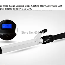 Прямее щипцы для завивки Пермь Груша Керамика покрытие волосы бигуди Жезл ролики с ЖК-дисплей Дисплей 110-240 В