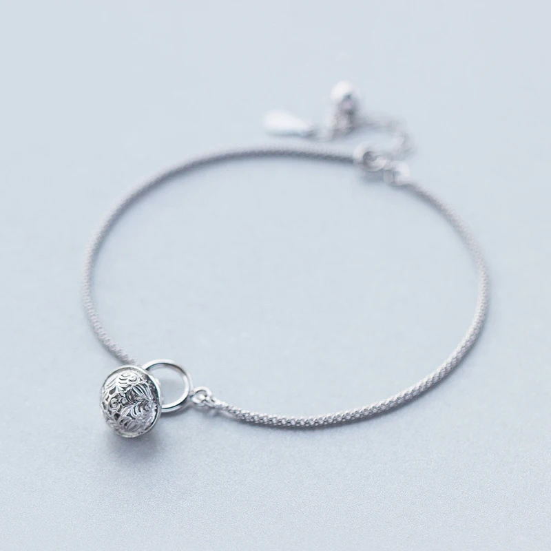 

2019 New Fashion 925 Sterling Silver Palace Bell Anklet For women