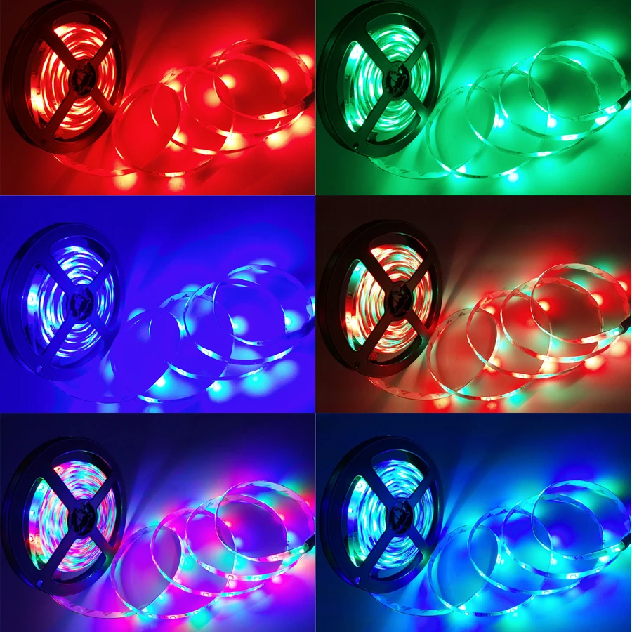 Tiras de Led led flexível 24 teclas rgb Led Strip Light : Red Green Blue And Mixed Color