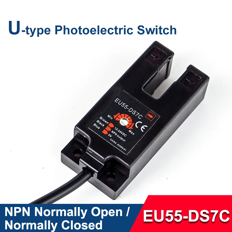 EU55 DS7C NPN фотоэлектрический датчик обнаружения Сенсор NO цилиндр