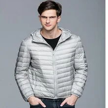 VXO новые мужские пуховики зимнее белое пальто с капюшоном ультра легкие пуховики теплая верхняя одежда пальто на открытом воздухе