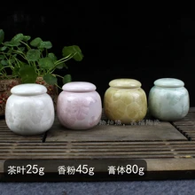 100 мл изысканный керамический герметичный банок саchemic бак кристаллическая глазурь флакон косметики бутылка тыква чай caddy heguoteng