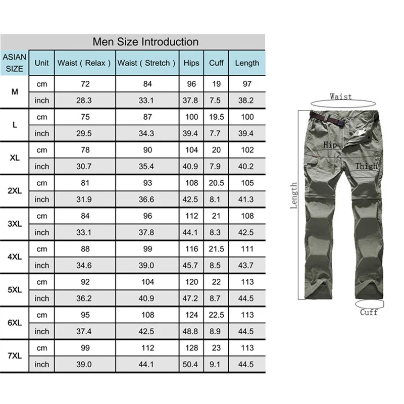 Pantalones de senderismo resistentes al agua y transpirables con luz ártica para hombre Pantalones de Trekking al aire libre pantalones cortos 7XL Pantalones de senderismo resistentes al agua y transpirables con luz ártica para hombre Pantalones de Trekking al aire libre pantalones cortos 7XL