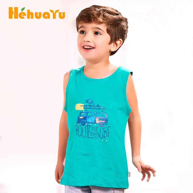 Hehuayu Children Vests Boys T shirt Baby Boys Shirts Cotton Kids Tops