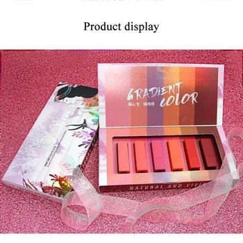 

6Pcs/set Matte Lipstick Long-lasting Lip Gloss Waterproof Nude Lips Tint Lipsticks Make up rouge a levre matte longue tenue