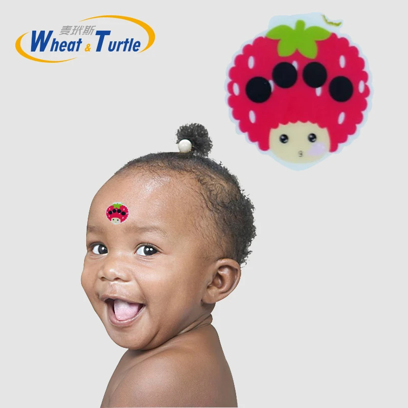 

4Pcs/Lot Forehead Sticker Body Fever Baby Thermometers Lcd Digital No Mercury Plastic Celsius Medical Thermometers For Children