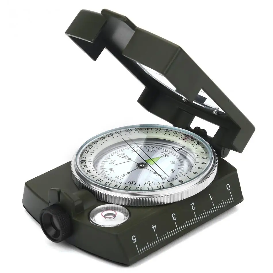 Camping Survival Compass Military Sighting Luminous