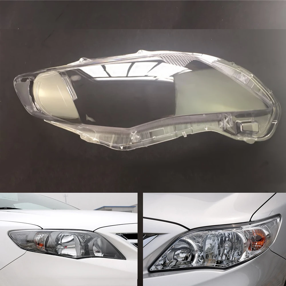 For Toyota Corolla 2011 2012 2013 Car Headlight Headlamp Clear Lens