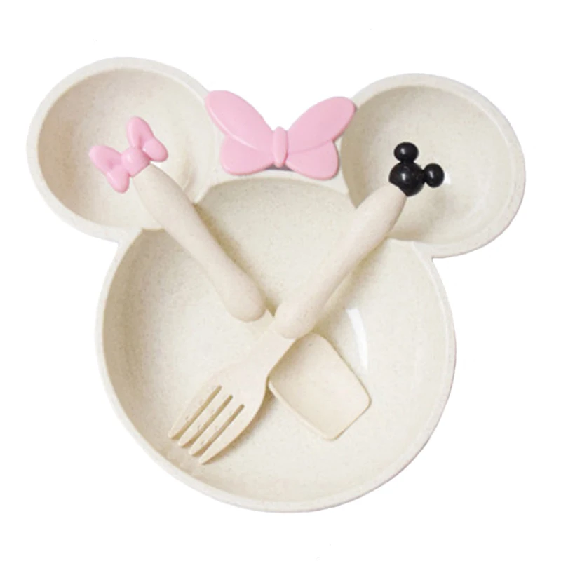 Baby Cartoon Mickey Food Set Wheat Straw Tableware Solid Cute Dish Kid Plate Bowl Children Feeding Dishes Dinner Set TY0387 Baby Cartoon Mickey Food Set Wheat Straw Tableware Solid Cute Dish Kid Plate Bowl Children Feeding Dishes Dinner Set TY0387