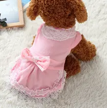 FG11 Free shipping Dog Dress Summer Teddy Dress Pet skirt Dress Pet Clothes NEW arrival