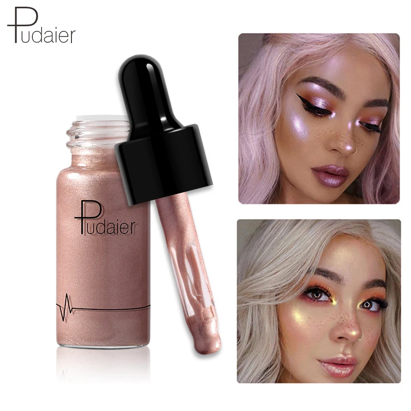 Face Highlighter Liquid Long lasting Brighten Makeup Pudaier Facial