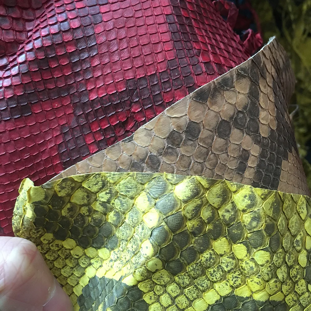 BC luxury gentleman gift  leather jewelry rnatural Python skin bracelet DIY 6