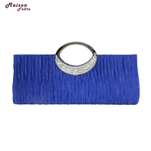 Женские кожаные сумки, элегантные вечерние свадебные сумочки, клатч, стразы, атласная сумочка Плиссированная, Прямая поставка