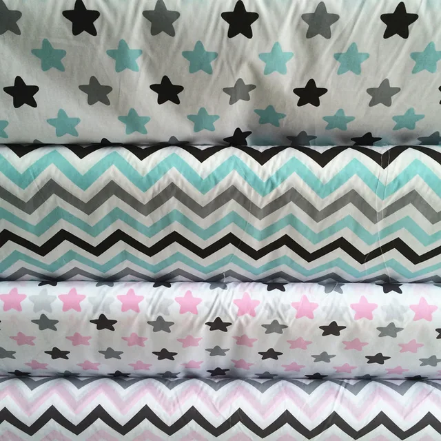 160 cm * 50 cm blauw roze ster cartoon katoen stof lakens ... 160 cm * 50 cm blauw roze ster cartoon katoen stof lakens ...