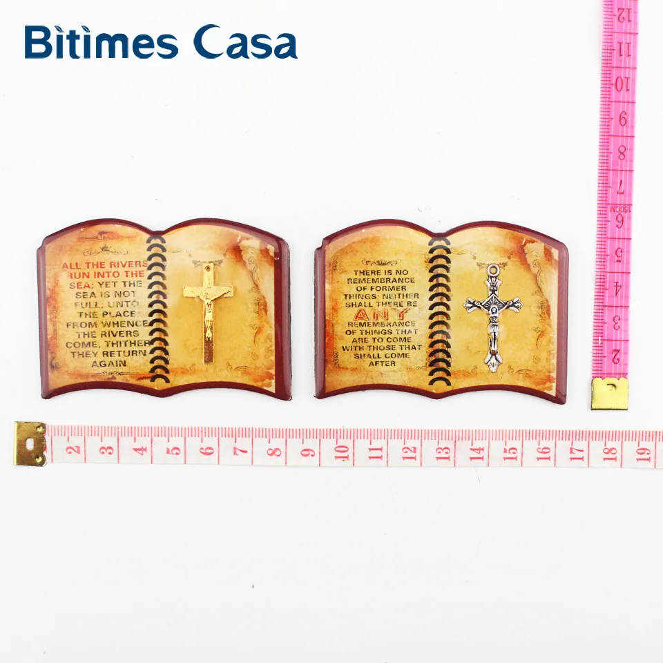 Bitimes 4 шт./лот книжные магниты для холодильника Библейская эпоксидная магнитная наклейка на холодильник Imanes украшения кухни Aimant