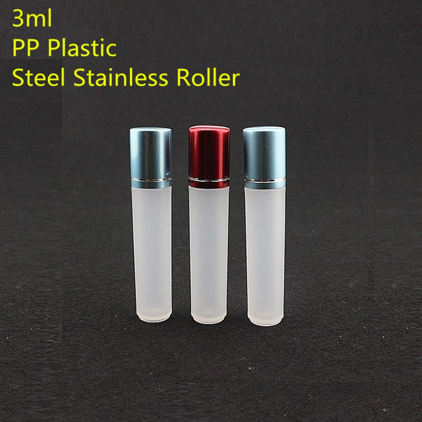 Buy 100pcs 3ML PP Plastic Roller Ball Bottle Roll on
