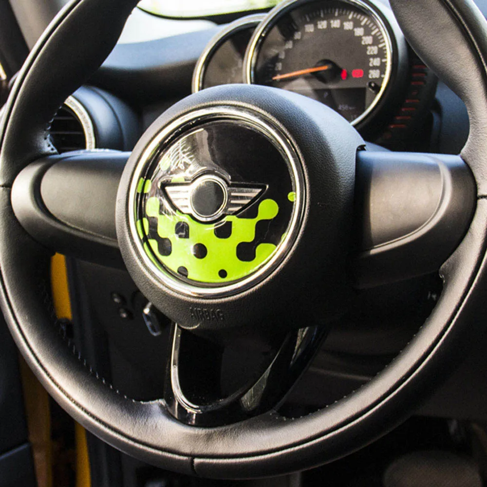 Юнион Джек центр рулевого колеса наклейка украшение для BMW MINI Cooper JCW F54 F55 F56 F60 земляк стайлинга автомобилей