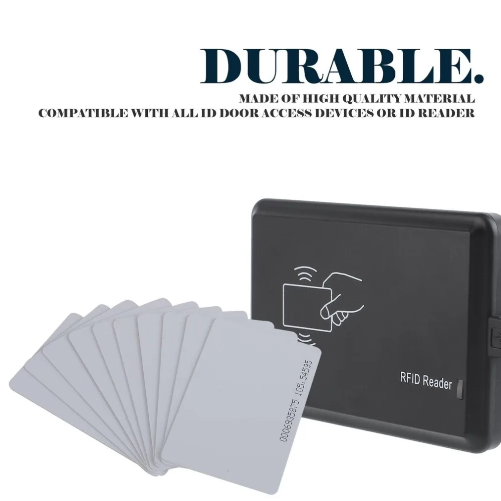 

10 Pcs 125KHz EM4100/TK4100 RFID Proximity ID Smart Card 0.85mm Thin Cards for ID And Access Control High Quality