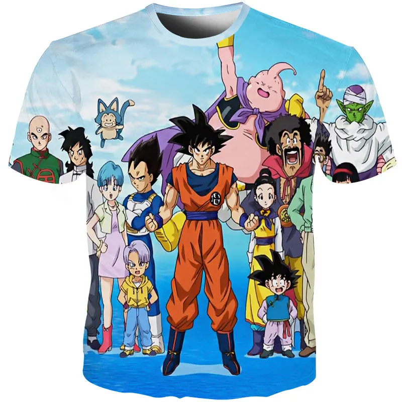 YOUTHUP Летние футболки мужские с принтом аниме Dragon Ball 3D футболка Oogway Tees Master Roshi Мужская футболка уличная одежда размера плюс