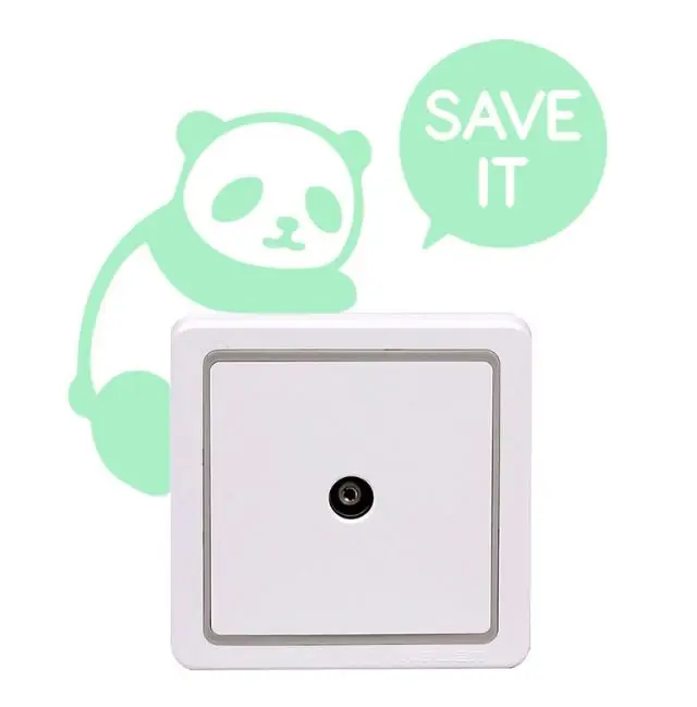 1 шт. Очаровательная панда сохранить его светящаяся игрушка переключатель Sickers детская комната стикер на стену светится в темноте игрушка