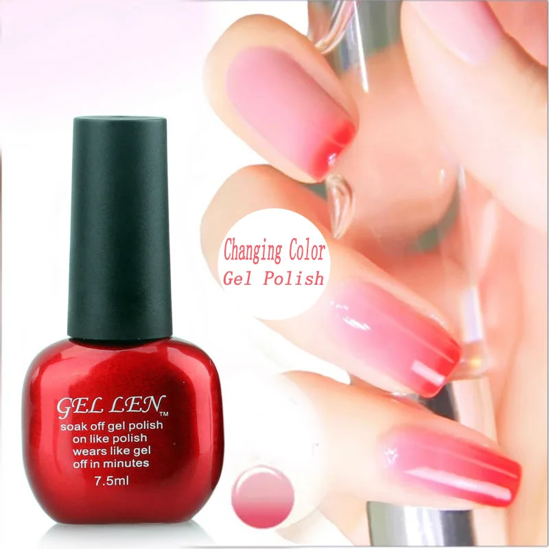 

Gel Len 7.5 ml Temperature Changing Color Nail Gel Polish LED UV 30S Fast Dry Long Lasting Soak off Gel lacquer