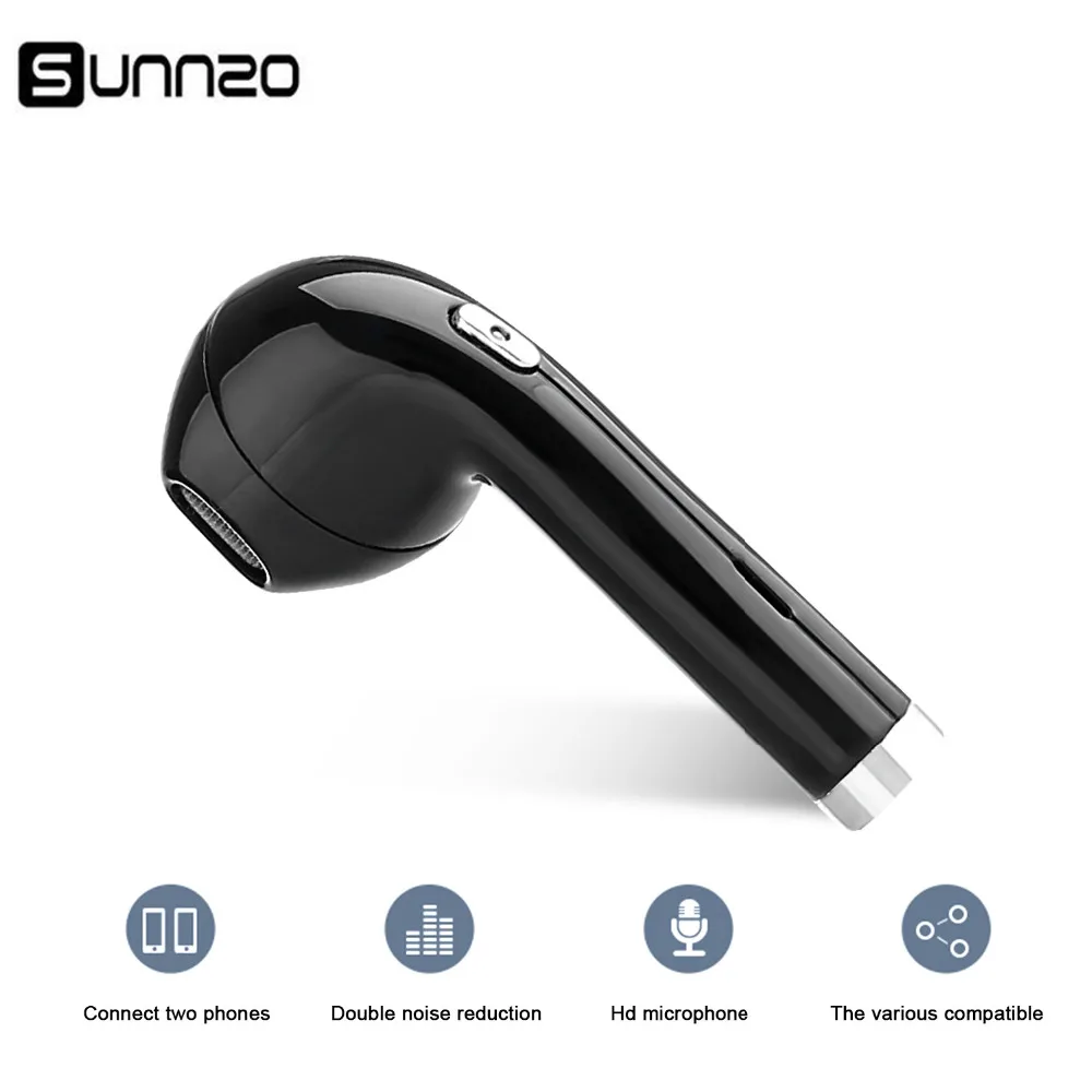 Мини Bluetooth наушники беспроводные с зарядной линией Спортивная гарнитура для Iphone X