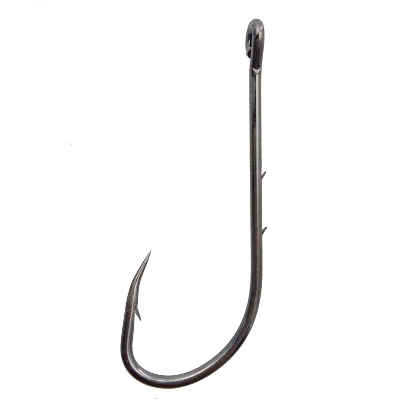 200pcs Fishing Hooks Black High Carbon Steel Annular Barbed Jig Sharpened Hooks 200pcs Fishing Hooks Black High Carbon Steel Annular Barbed Jig Sharpened Hooks