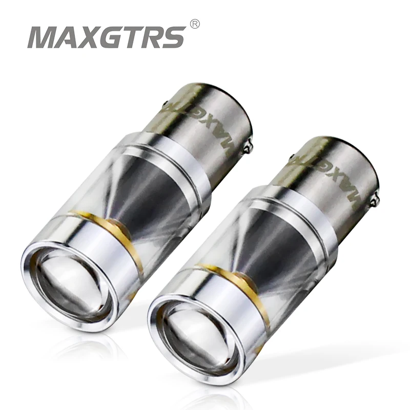 

2x 1156 BA15S 30W CREE Chip LED With Lens Driving Reverse Lamp Bulb Auto Car Brake Back-Up Sourcing Light White/Red/Yellow