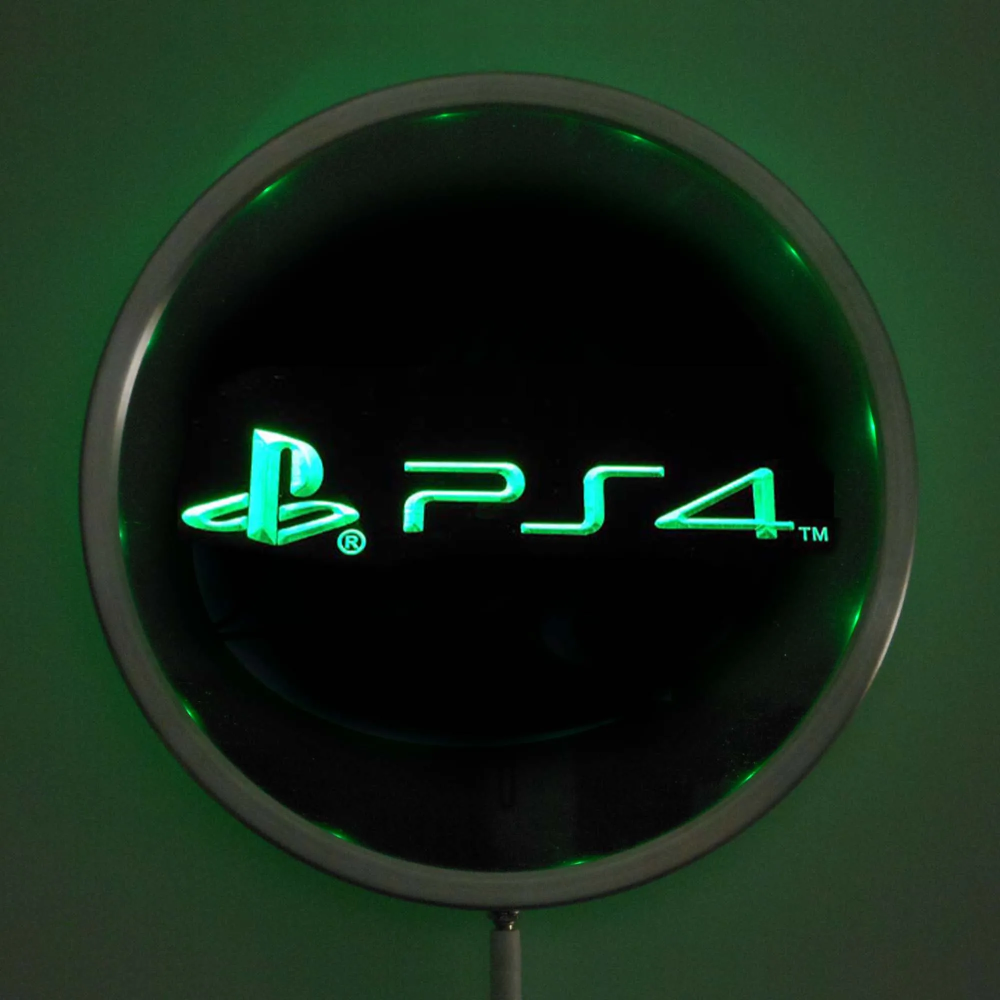 Rs e0174 PS4 Playstation четыре светодиодные неоновые круглые вывески 25 см/10 дюймов с
