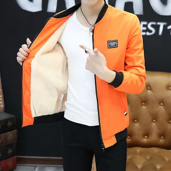 

HO 2020 men's fleece jacket New type of cultivate one's morality leisure winter handsome add thick wool jacket