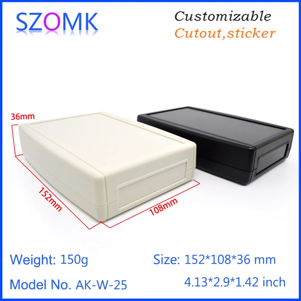 szomk plastic box enclosure for electronics wall mounting instrument enclosure pcb device box junction housing (10)
