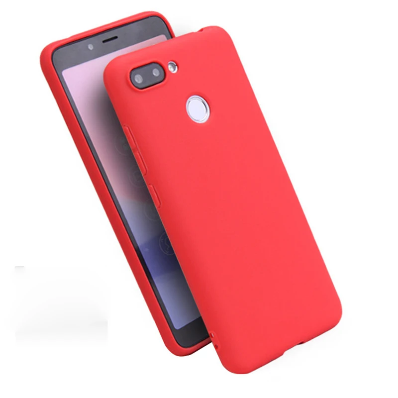 Для Xiaomi mi 8 Lite чехол s Ksio mi Xio mi 8 Lite чехол задняя силиконовая Мягкая ультратонкая матовая Xao mi 8 Lite чехол - Цвет: Красный