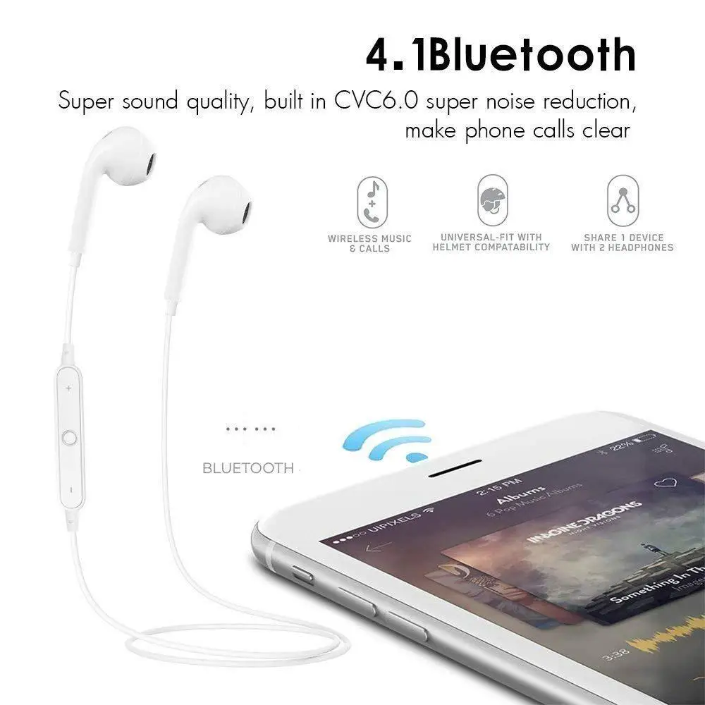 Беспроводной наушники Bluetooth Спорт гарнитура Fone де ouvido для iPhone Android