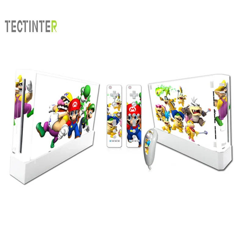 

Vinyl Cover Decal For WII Skin Sticker For Wii Console 2 Controller Protective Skins