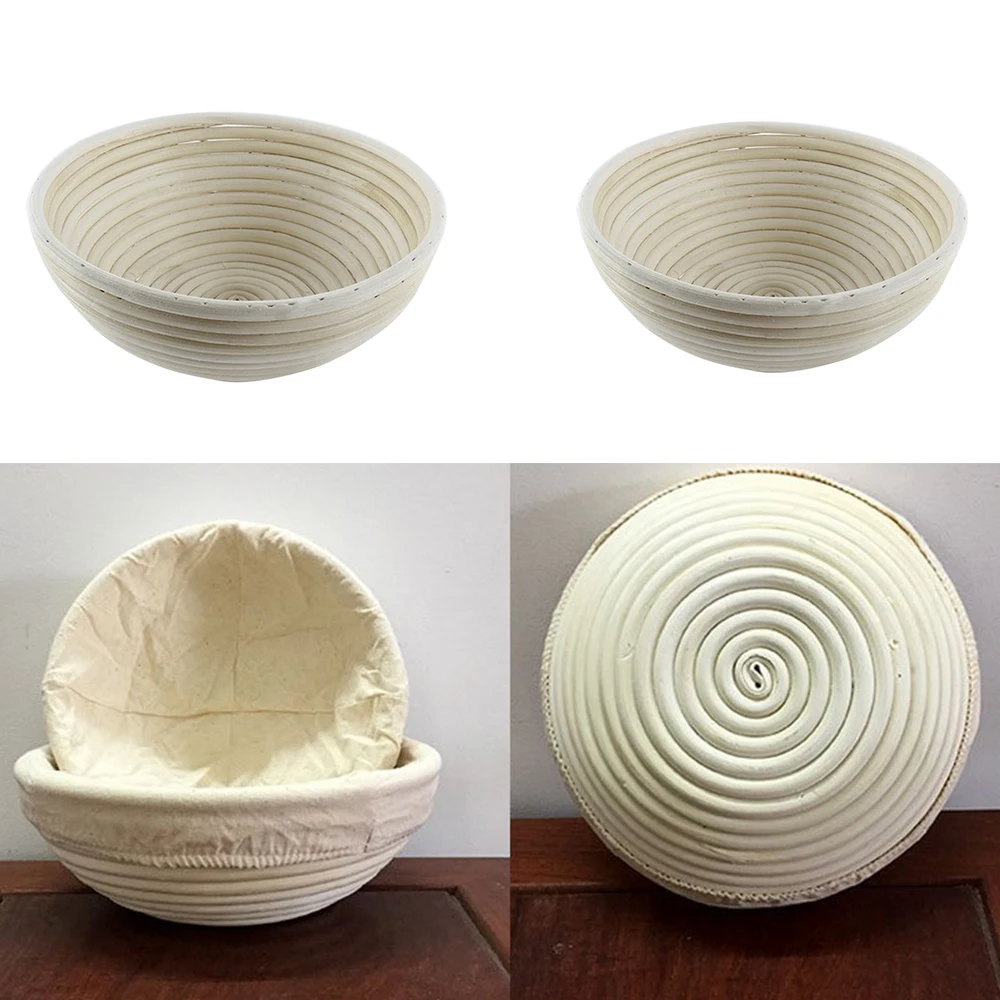Круглая корзина для хлеба из ротанга 4 размера|dough rising|bread proofingdough rising basket |