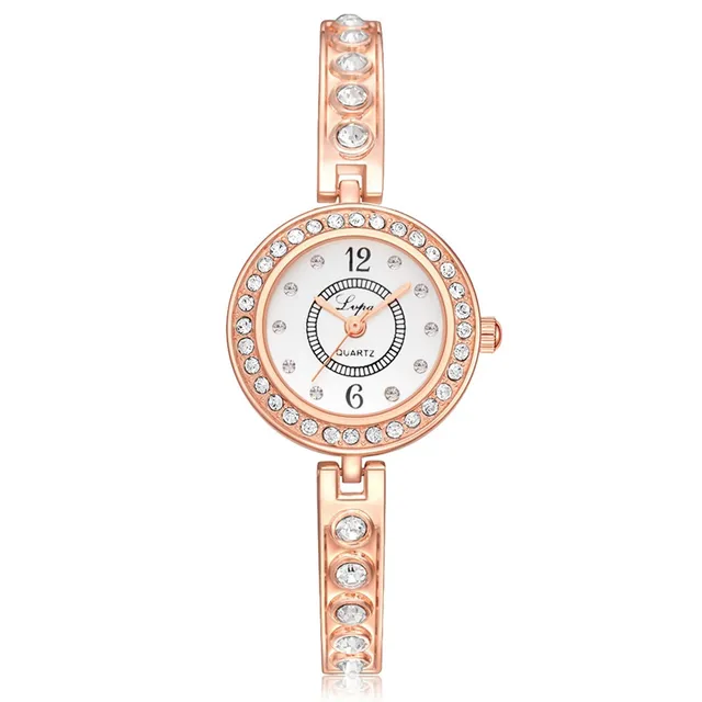 Rose Gold Women Bracelet Watches Ladies Quartz Wristwatch Clock Fashion Diamond Rose Gold Women Bracelet Watches Ladies Quartz Wristwatch Clock Fashion Diamond