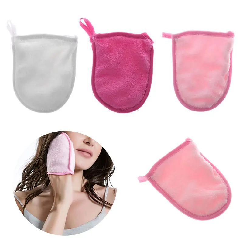 

High Quality Reusable Microfiber Facial Cloth Face Towel Makeup Remover Cleansing Glove Tool Beauty Face Care Towel 2019 New