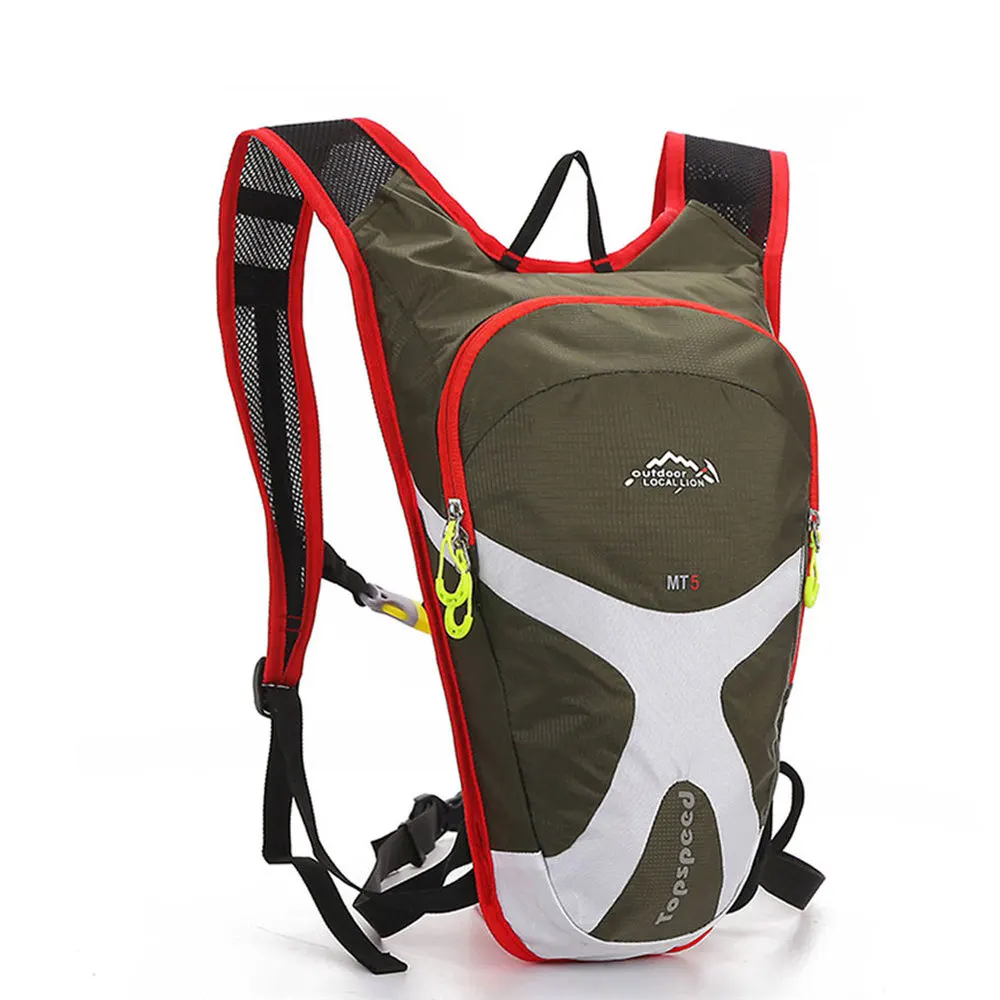 Местная велосипедная сумка со львом, 5л, мини велосипедный рюкзак, удерживающий воду, MTB, дорожные сумки, сумка для хранения воды, для велосипеда, 2л, сумка для воды, для езды, сумки для бега - Цвет: Army Green Bag Only